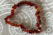 Bracelet natural carnelian crystal gem mew