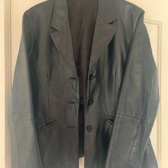 Ladies Black Leather Jacket