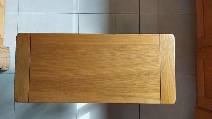 Solid oak hall table
