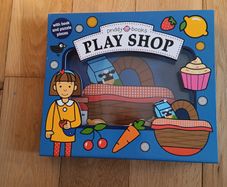 Play shop with this book