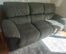 3 Seater Sofa Manual Recliner in Grey