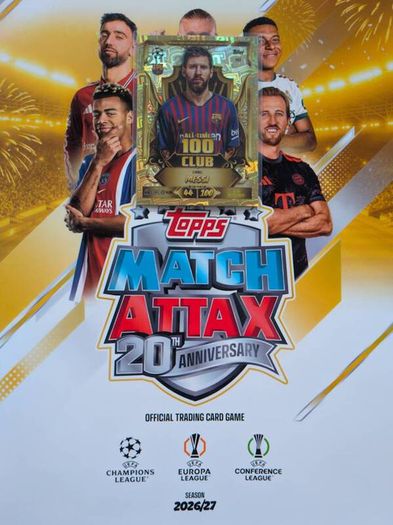 Lionel Messi All-time 100 Club Topps Match Attax 20th Anniversary