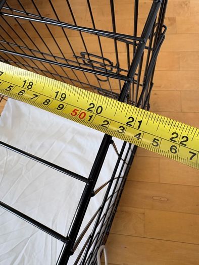 Dog crate with foam mattress