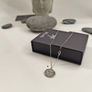 Engravable Necklace Silver Indian Sun A Symbol of Light and Strength Image 3