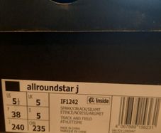 Track Runners size 5 / 38  With Spikes