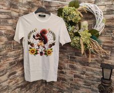 Ladies Dsquared2 Boxing Squirrel Fitted T-shirt  Size Xs Size Uk 6 Perfect Condition, Like New