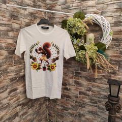 Ladies Dsquared2 Boxing Squirrel Fitted T-shirt  Size Xs Size Uk 6 Perfect Condition, Like New