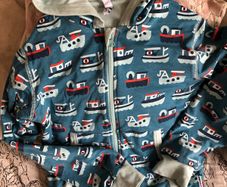 Maxomorra boats boys hoodie