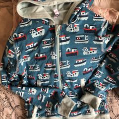 Maxomorra boats boys hoodie