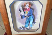 3D Clown Picture- Rabbit out of a Hat
