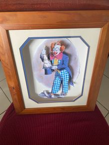 3D Clown Picture- Rabbit out of a Hat