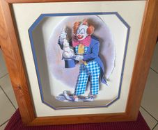 3D Clown Picture- Rabbit out of a Hat