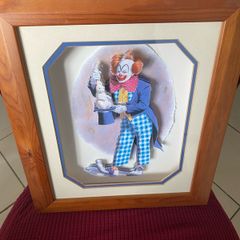 3D Clown Picture- Rabbit out of a Hat