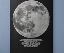 Moon wall canvas