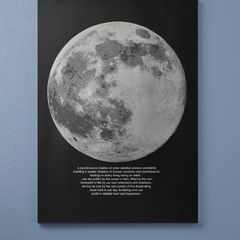 Moon wall canvas