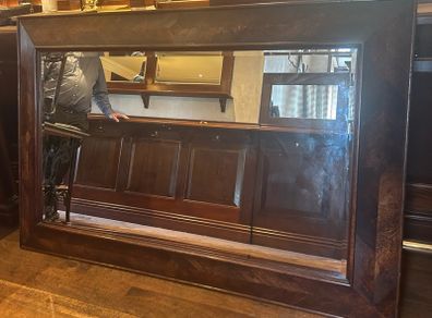 Large mirror with hardwood timber frame 1800 x 1200mm