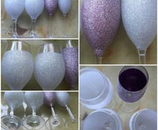 GLASSES - Lot of Four - Glitter - Celebration