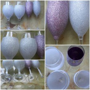 GLASSES - Lot of Four - Glitter - Celebration