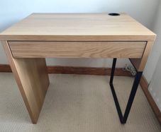IKEA MICKE desk in oak effect