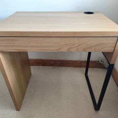 IKEA MICKE desk in oak effect