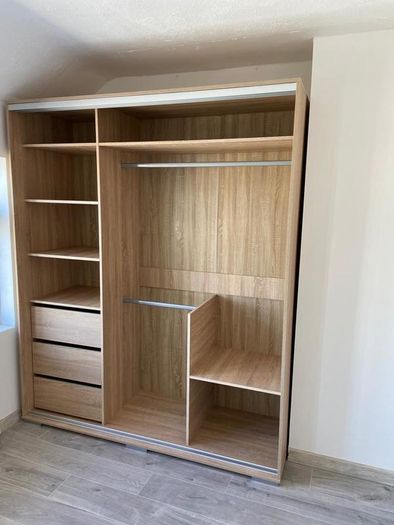 Sliding Doors Wardrobe Leo 180cm Sonoma