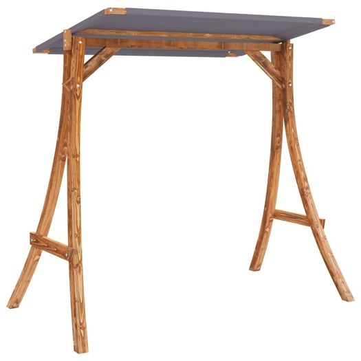 Swing Frame with Anthracite Roof Spruce Wood with Teak Finish