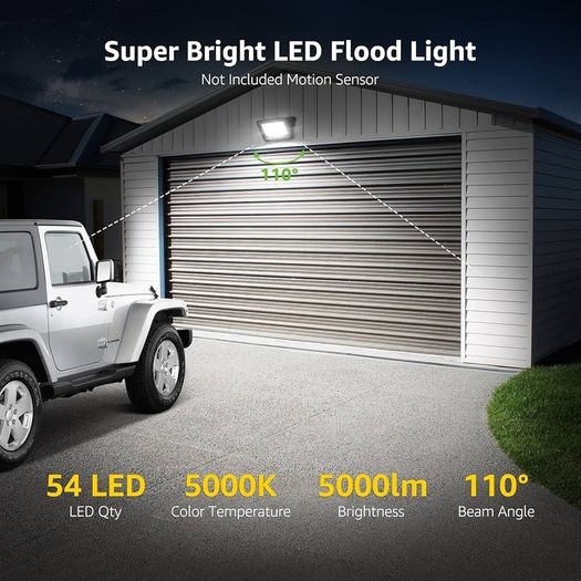 NEW SALE | 50W Led Floodlight Outdoor, 4250lm LED Security Lights, 350W Incandescent Lamp Equivalent
