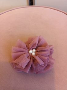 Flower and Pearl brooch/hair clip