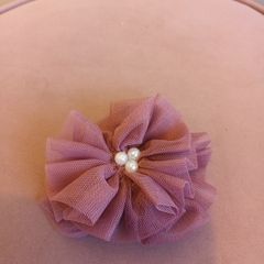 Flower and Pearl brooch/hair clip