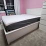 White Ottoman double bed with detachable headboard Image 2