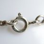 Vintage Sterling Silver 925 Mod Design Blue Purple Drop Pendant Necklace 24" - 13,34g Image 9