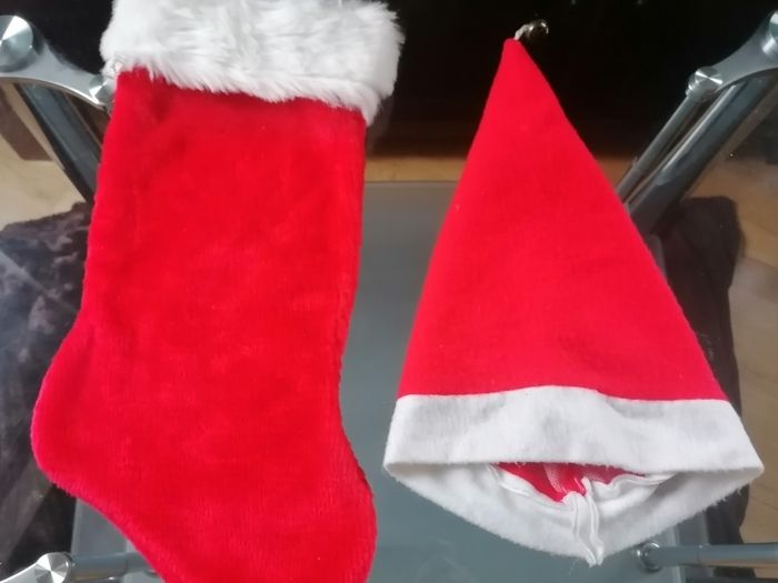 Christmas Stocking and Hat