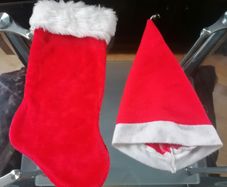 Christmas Stocking and Hat