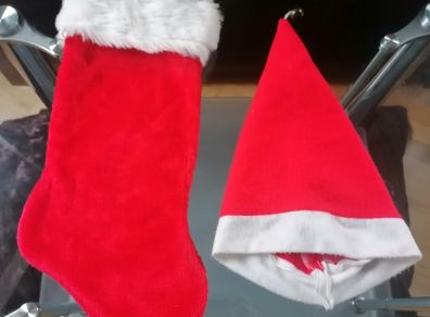 Christmas Stocking and Hat