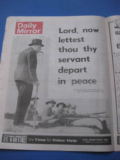 Replicas Of Daily Mirror Famous Front Pages