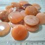 Beautiful peach aventurine worry stone to balance emotions pocket size 30mm Image 2