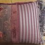 Small silk and polyester decorative cushion Image 4
