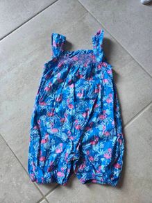 3-6m, Jojo Maman Bebe Summer Flamingo Romper