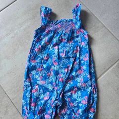 3-6m, Jojo Maman Bebe Summer Flamingo Romper