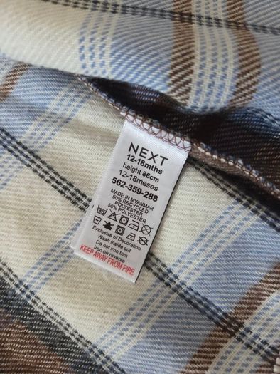 12-18m, Boys Next Shacket - Like New Condition