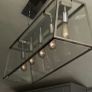 Over island 5 bulb clear glass light Image 2