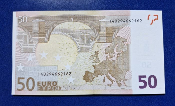 Ireland UNC 2002 T Series 50 Euro Duisenberg Banknote
