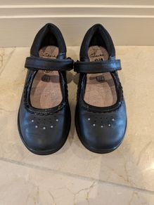 Clarks girls school shoes size UK12