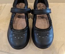 Clarks girls school shoes size UK12