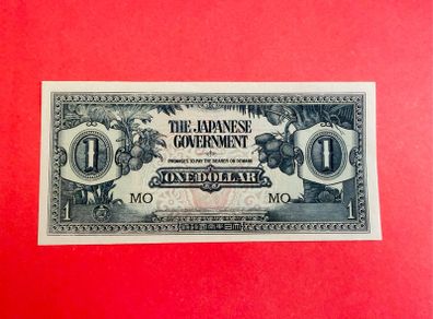 Japanese  Invasion  Money  MALAYA  1 DOLLAR  WORLD WAR 11 ( Uncirculated )