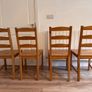 Solid Pine Wood Dining Table & 4 Chairs Image 6