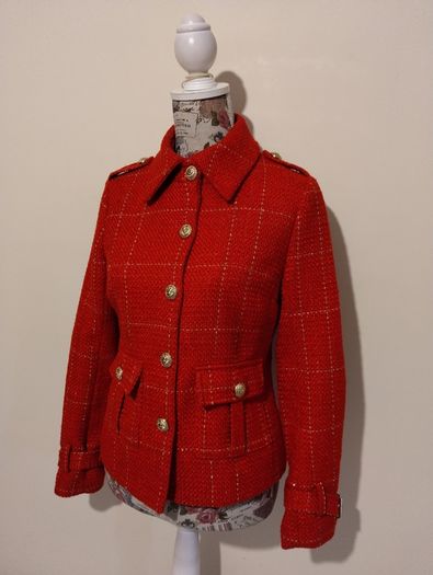 Stunning Military Style Red Jacket, New