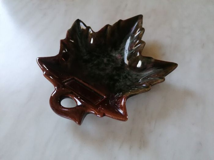 Beauceware Pottery Mapple Leaf Ceramic Dish