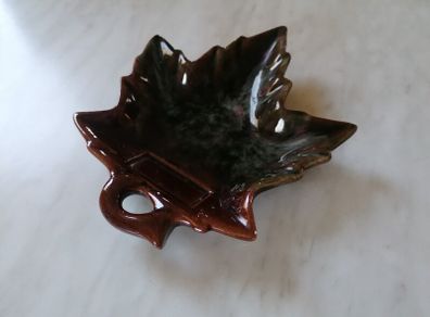 Beauceware Pottery Mapple Leaf Ceramic Dish