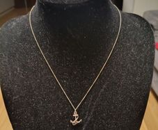 Vintage Sterling Silver Sailor Boat Anchor Charm